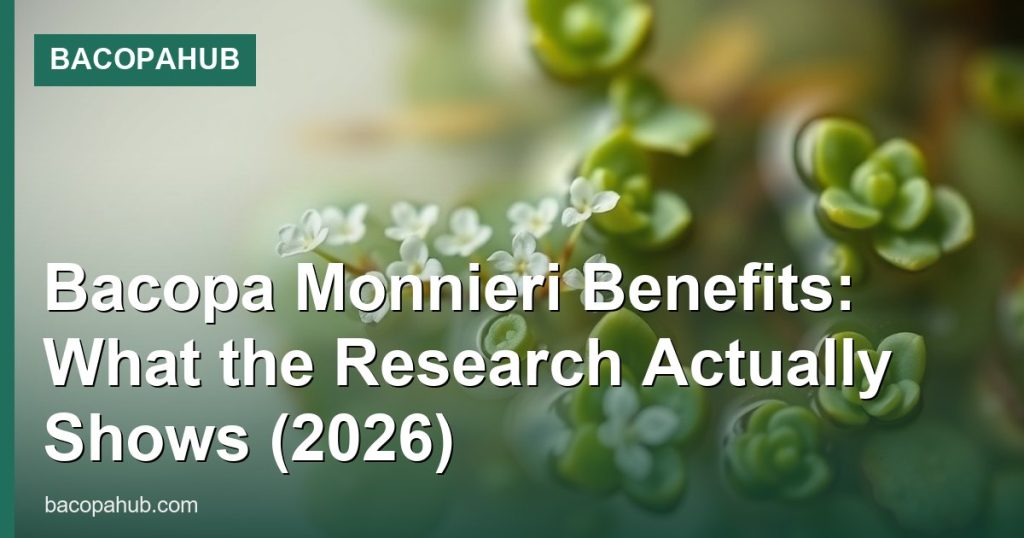Bacopa Monnieri Benefits: What the Research Actually Shows (2026) - BacopaHub
