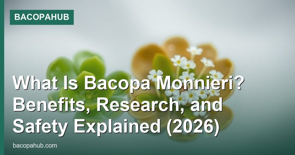 What Is Bacopa Monnieri? Benefits, Research, and Safety Explained (2026) - BacopaHub