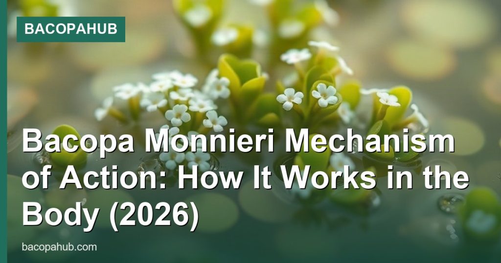 Bacopa Monnieri Mechanism of Action: How It Works in the Body (2026) - BacopaHub
